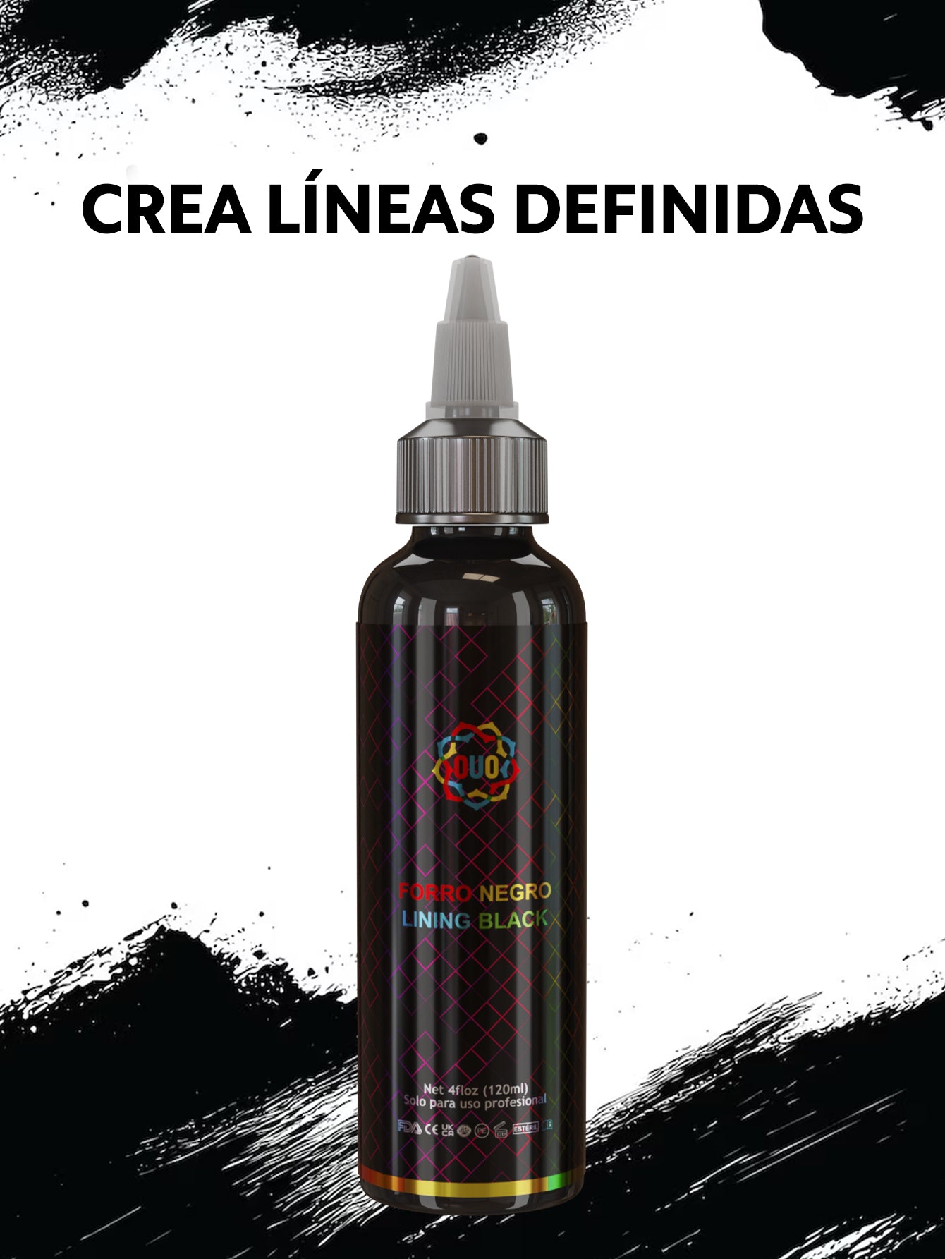 TINTA OUO LINNING BLACK FÓRMULA AVANZADA 120ml