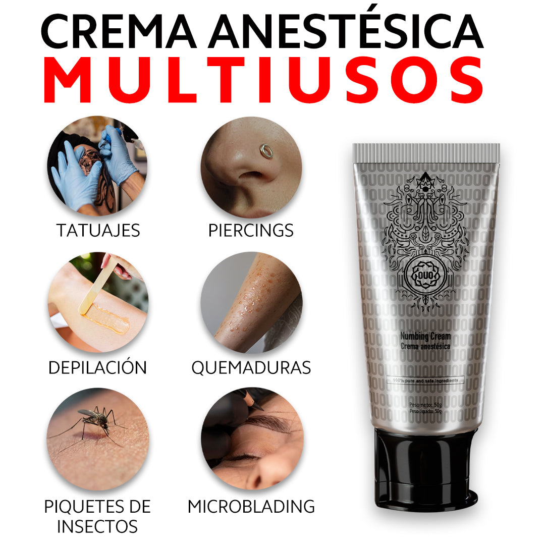 Anestesia Tópica en  Crema OUO 50 grs