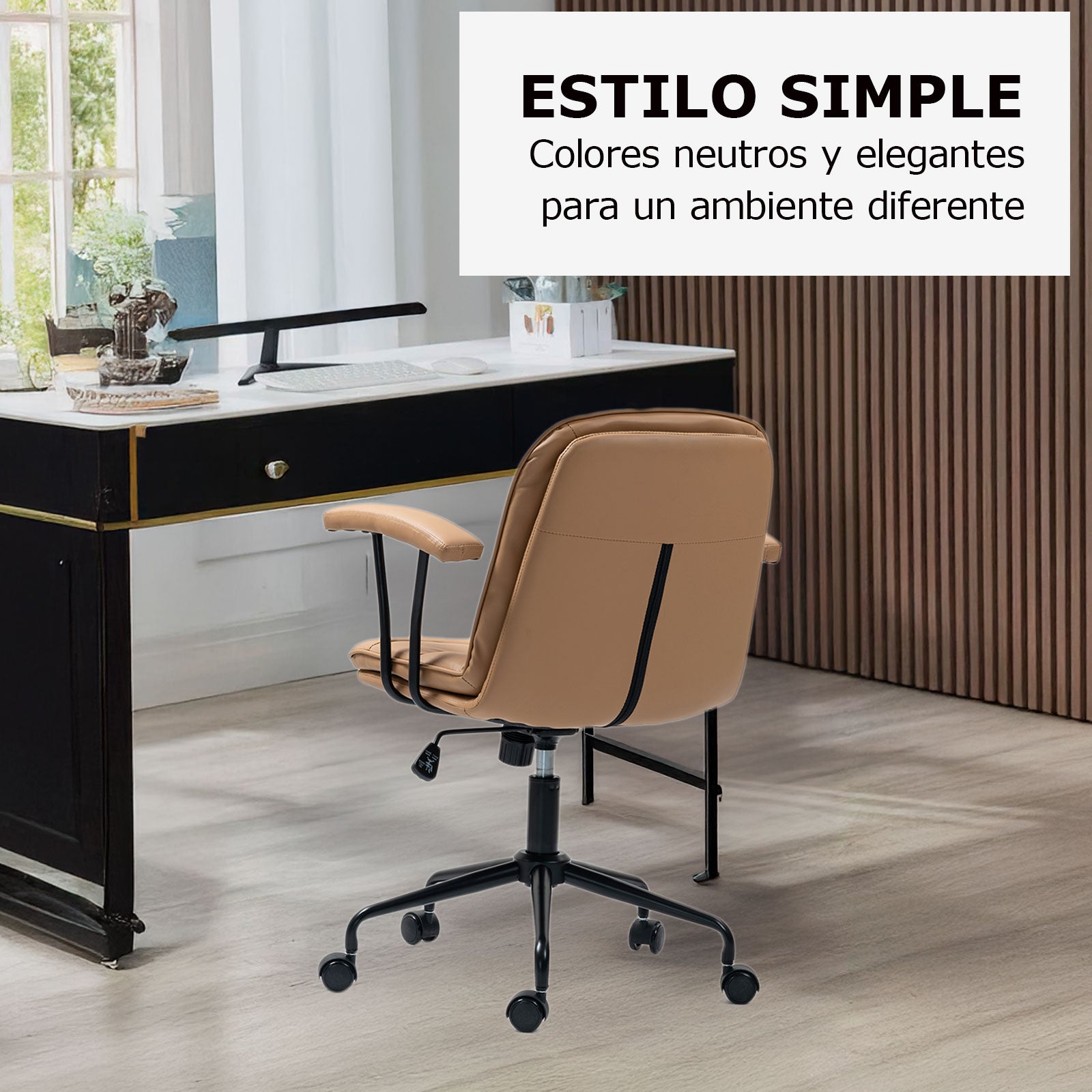 Silla de Oficina Giratoria OUO T1018 | Respaldo Mecedor 105° y Diseño Ergonómico