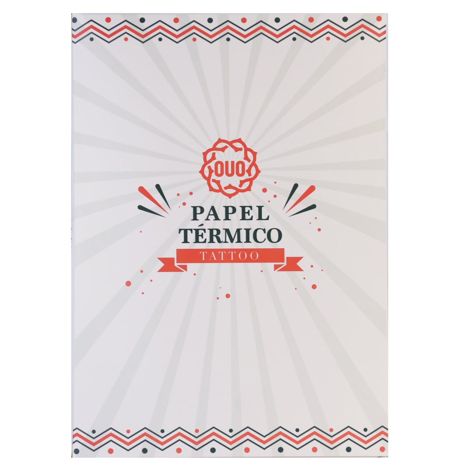 Papel Hectográfico para Transfer de Tatuaje OUO | Stencil Térmico Profesional (100 Pzs, A4)